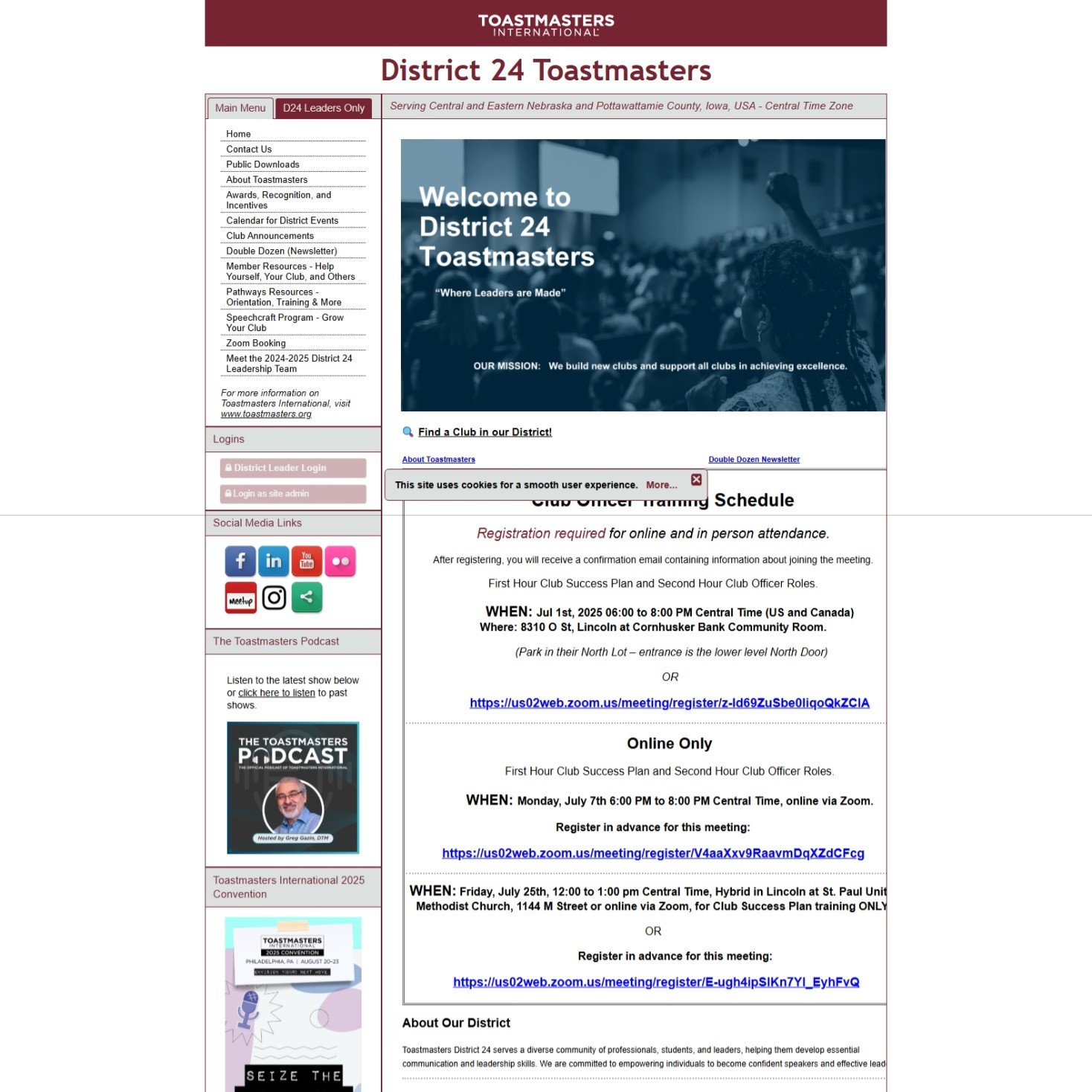 D24 Web page