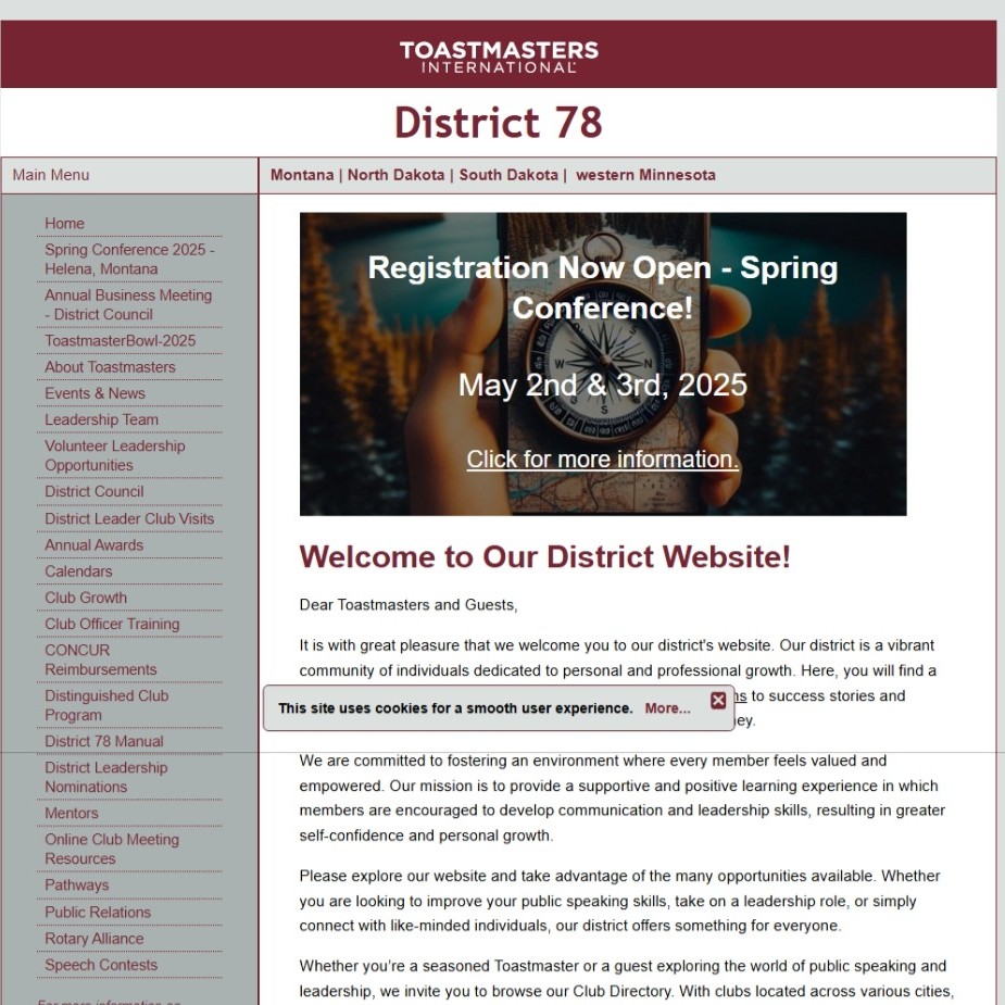 D78 Web page