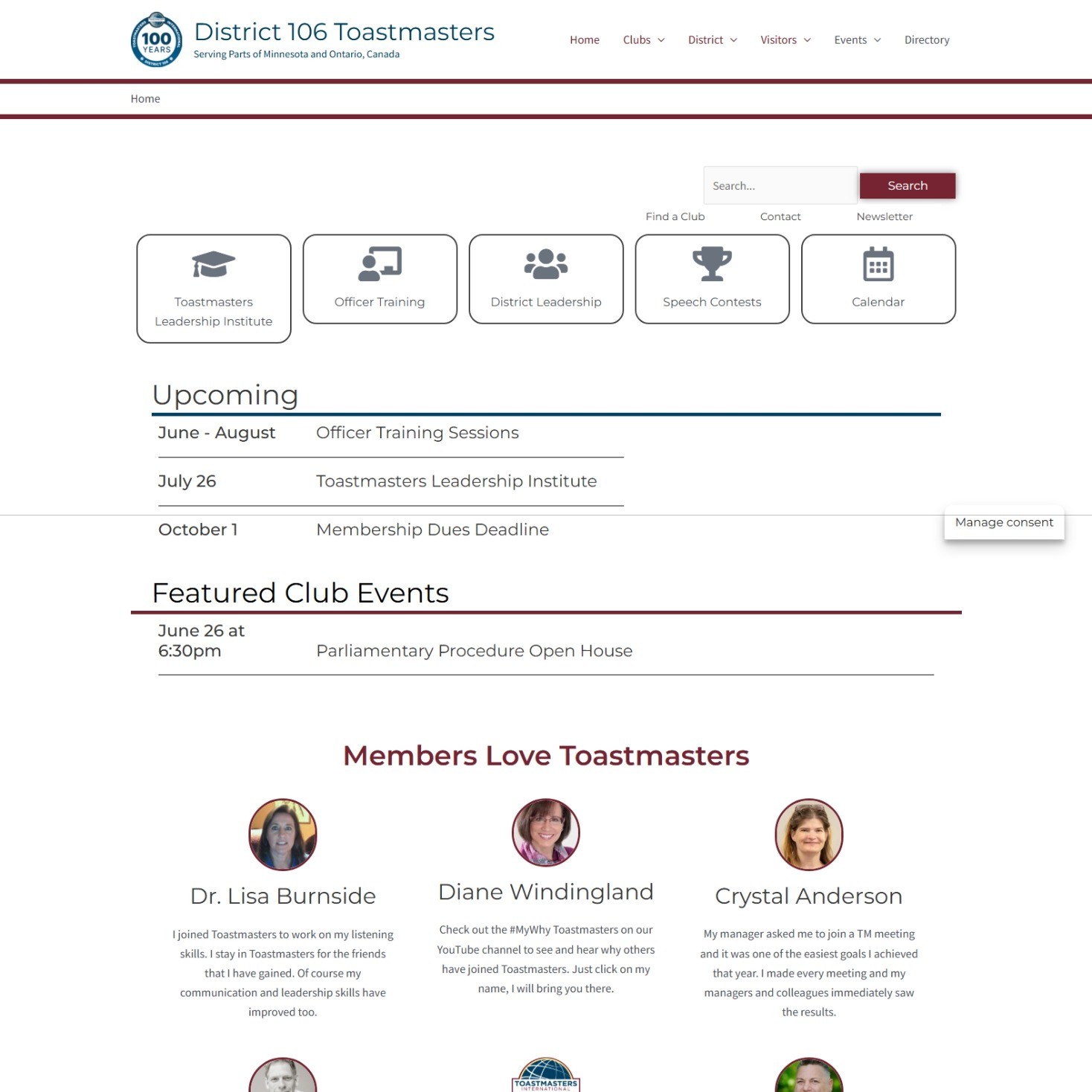 D99 Web page